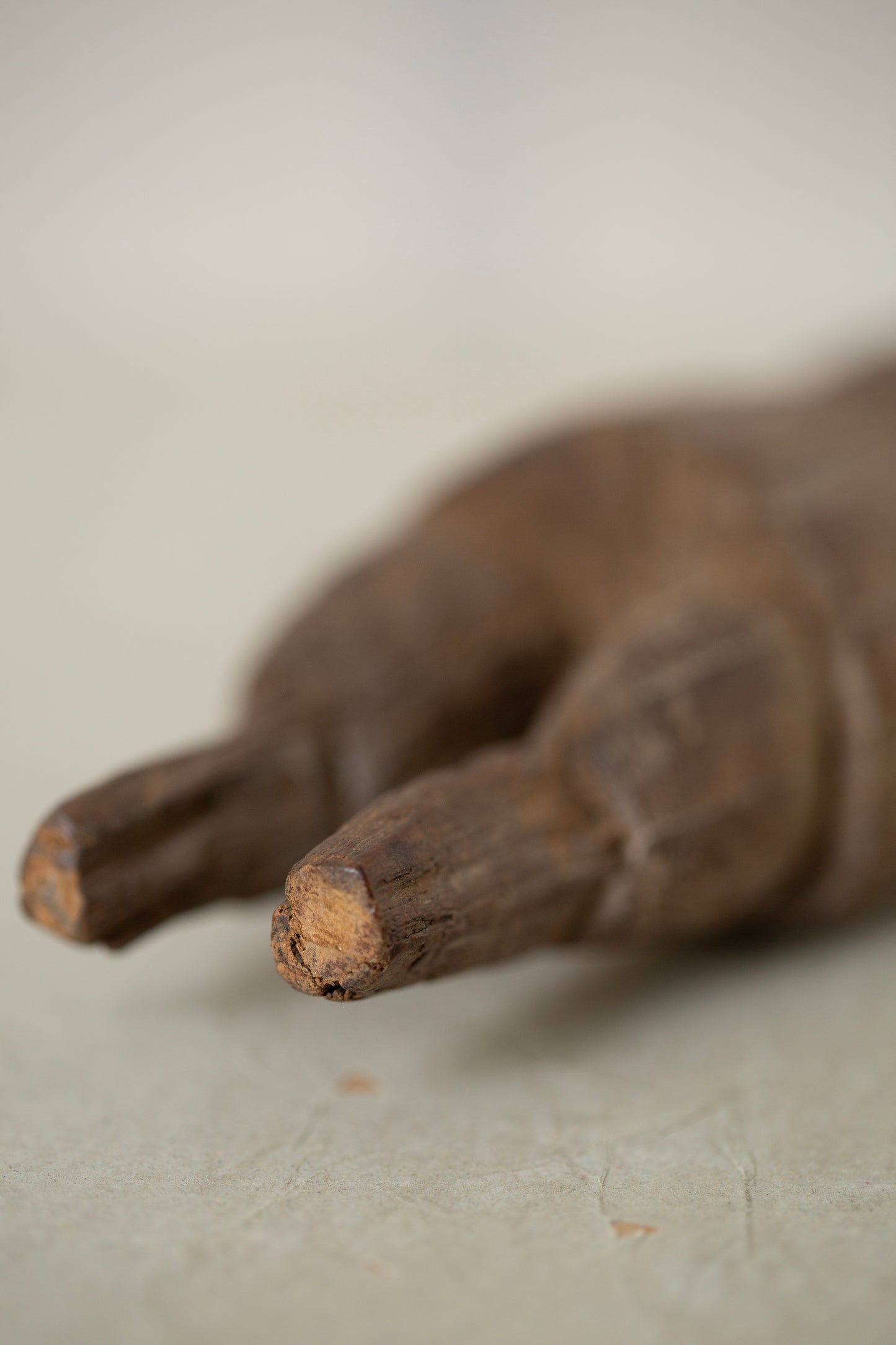 Handcarved wooden statue