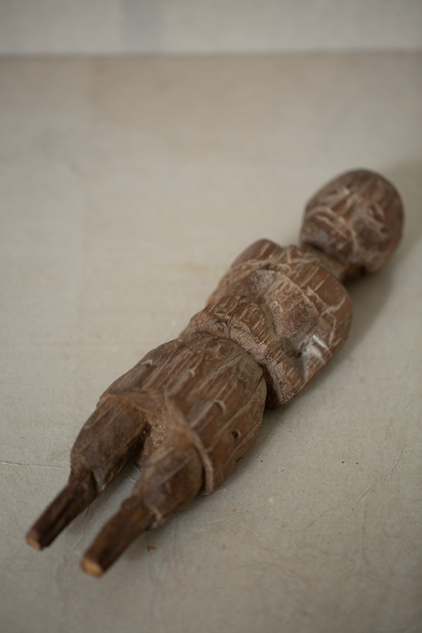 Handcarved wooden statue