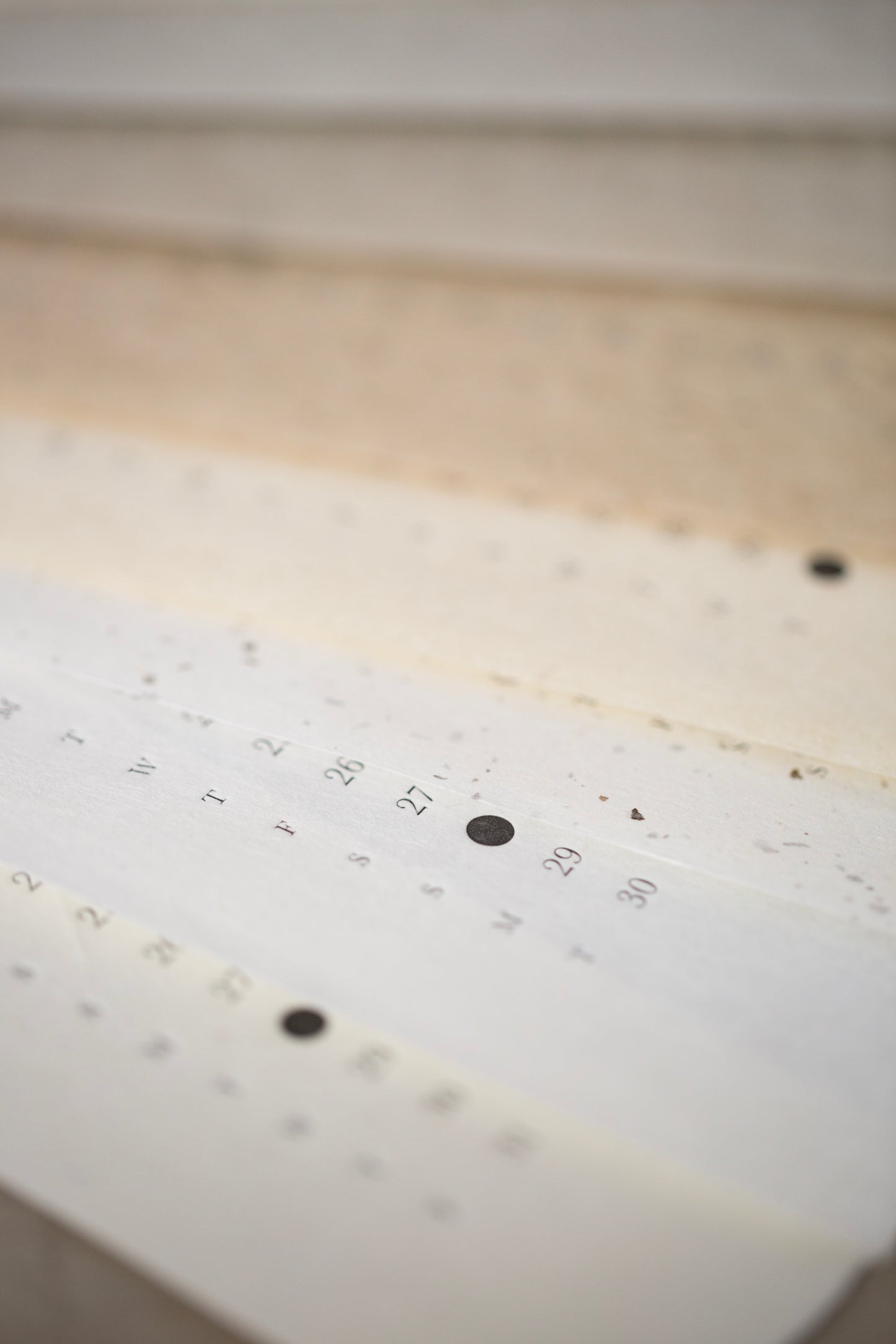 2027 ancient hanji paper moon calendar