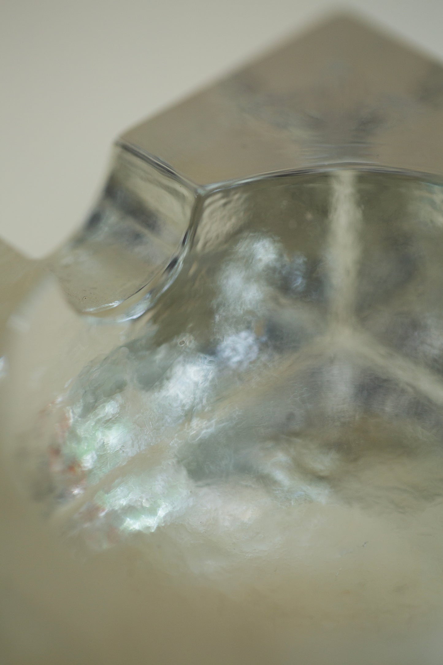 cast glass ashtray
