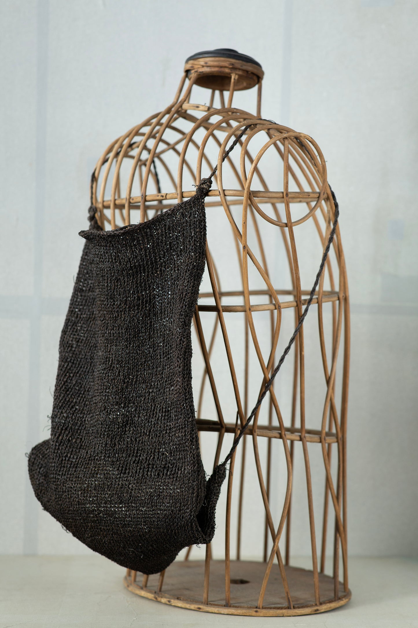 big hemp backpack kaki shibu