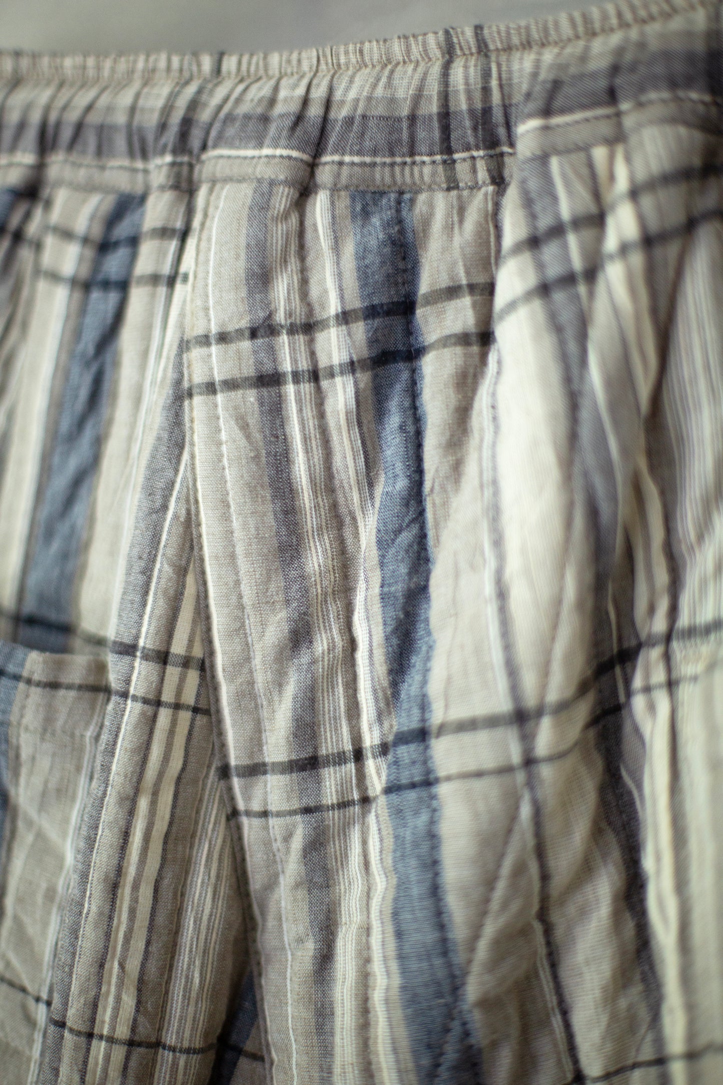 TROUSERS#89 - MADRAS PLAID PADDED PLASTER