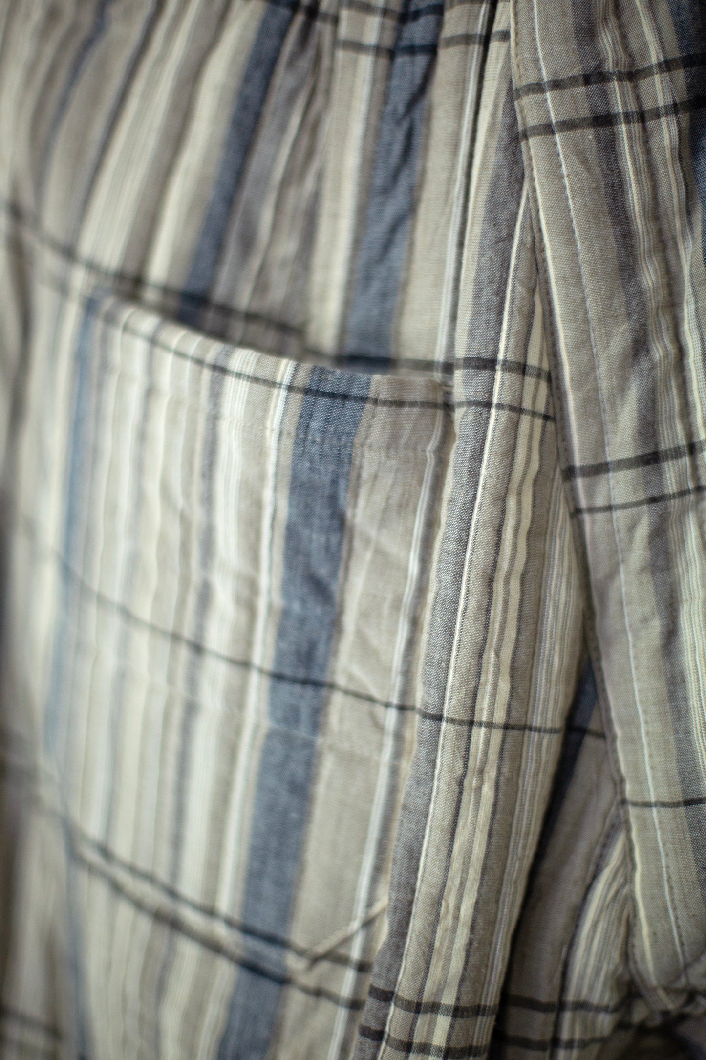 TROUSERS#89 - MADRAS PLAID PADDED PLASTER