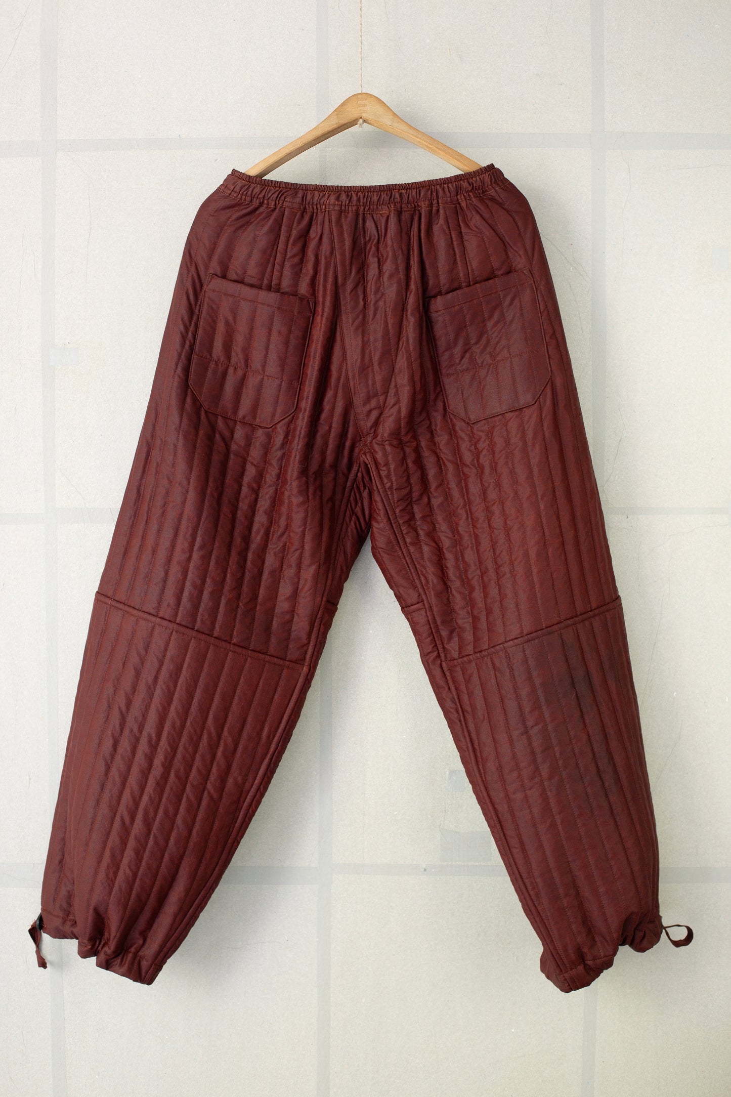 TROUSERS#89 - SHULIANG SILK PADDED OXBLOOD