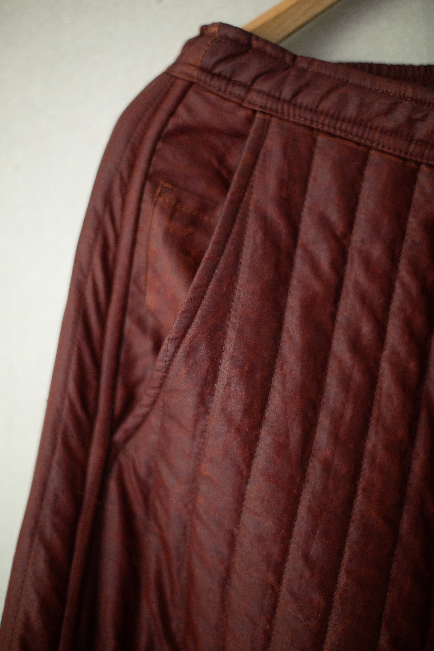 TROUSERS#89 - SHULIANG SILK PADDED OXBLOOD