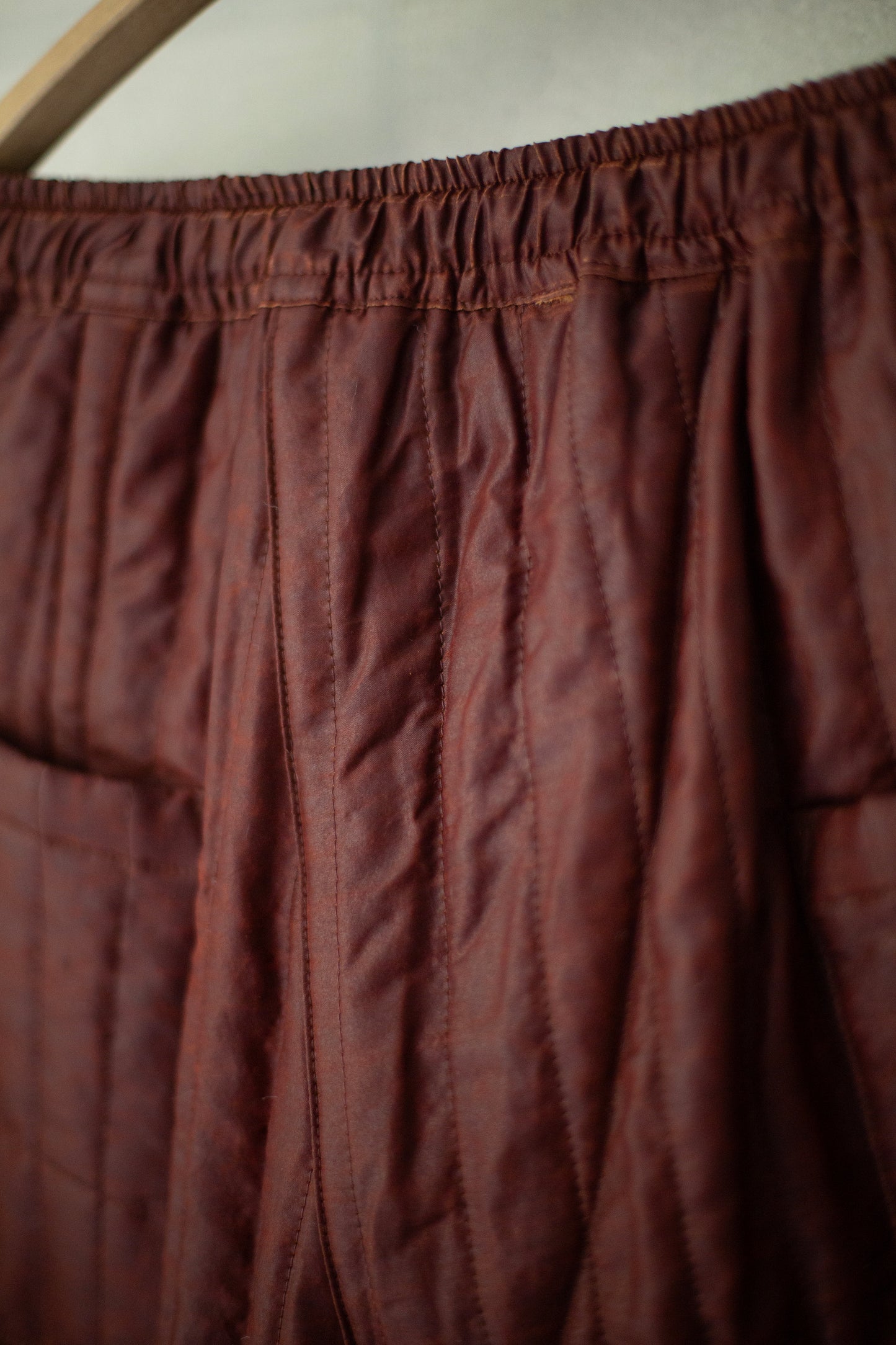 TROUSERS#89 - SHULIANG SILK PADDED OXBLOOD
