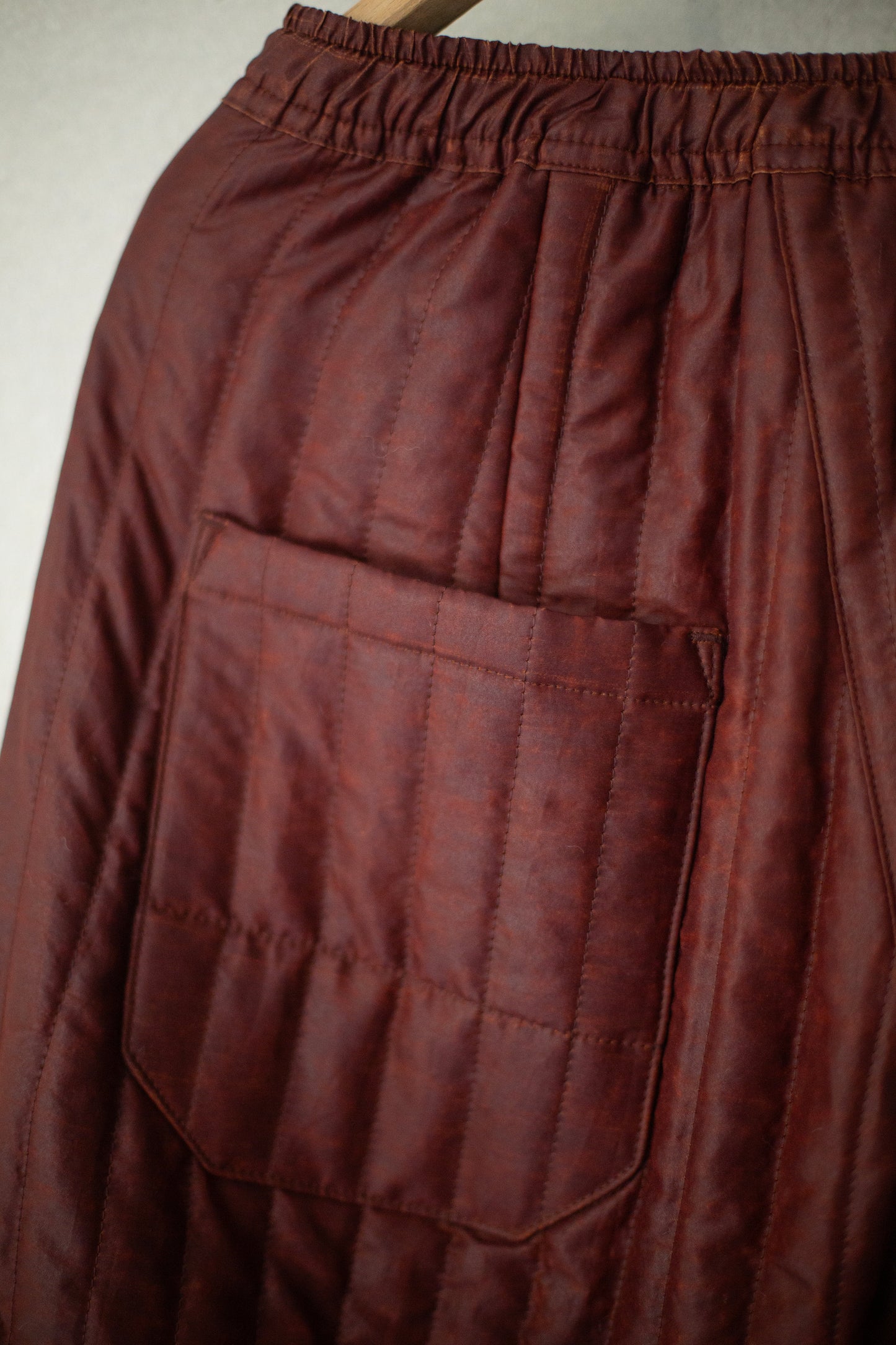 TROUSERS#89 - SHULIANG SILK PADDED OXBLOOD