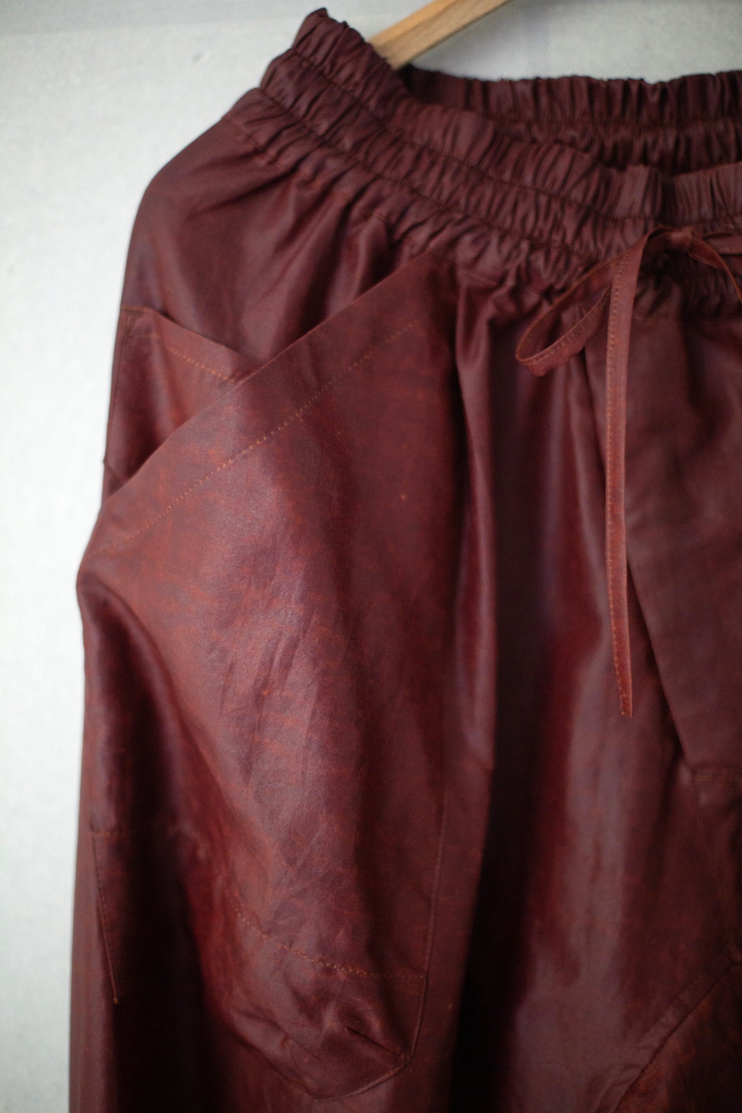 TROUSERS#88 - SHULIANG SILK OXBLOOD