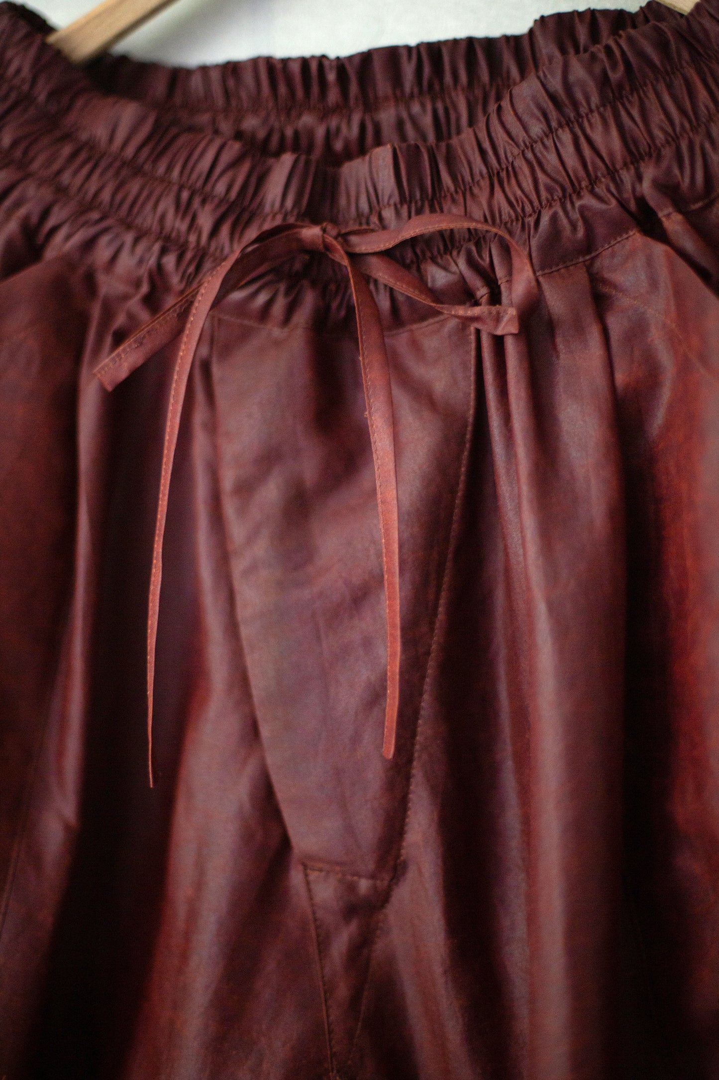 TROUSERS#88 - SHULIANG SILK OXBLOOD