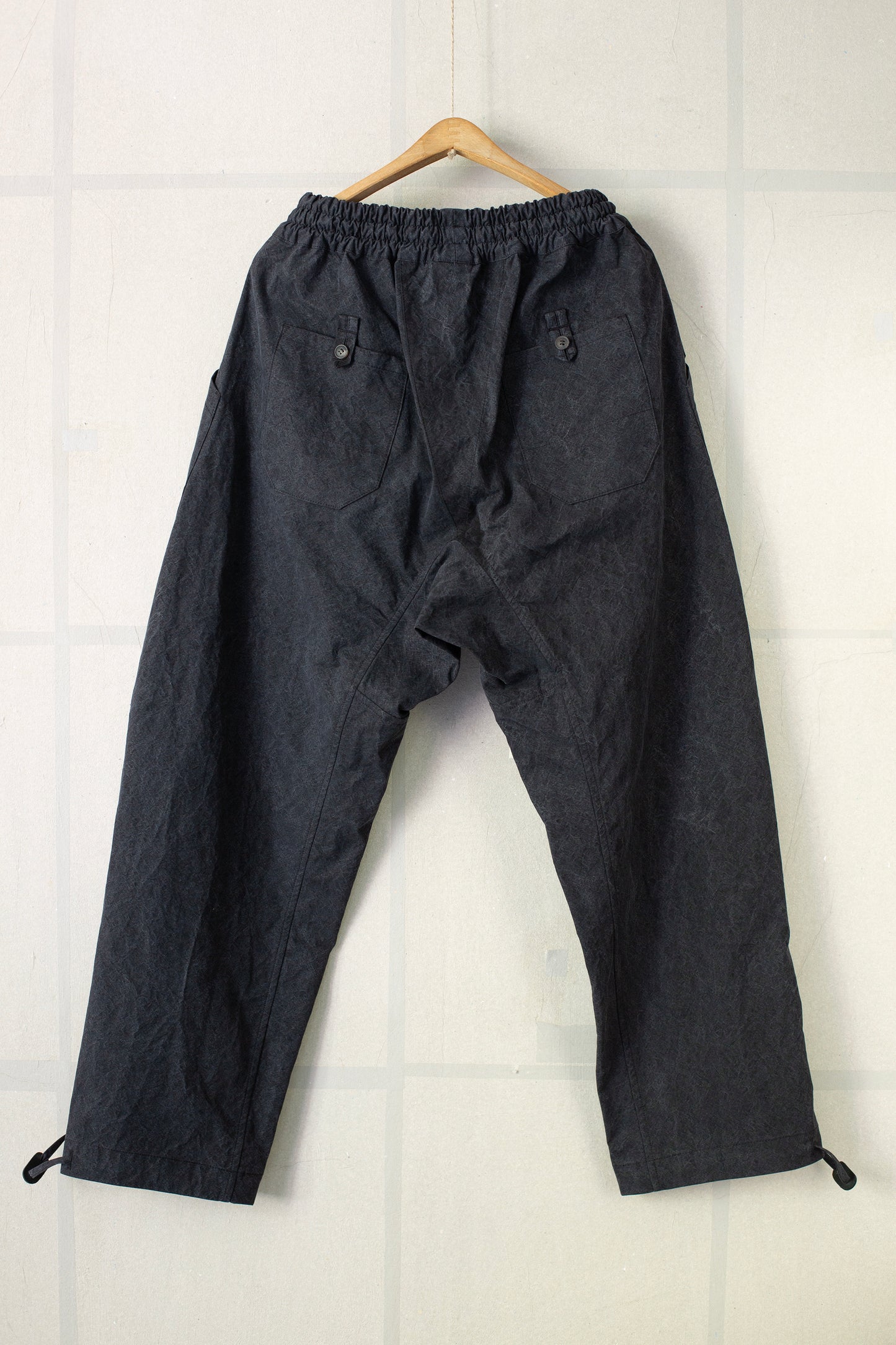 TROUSERS#88 - TIME WASHED CANVAS BLACK