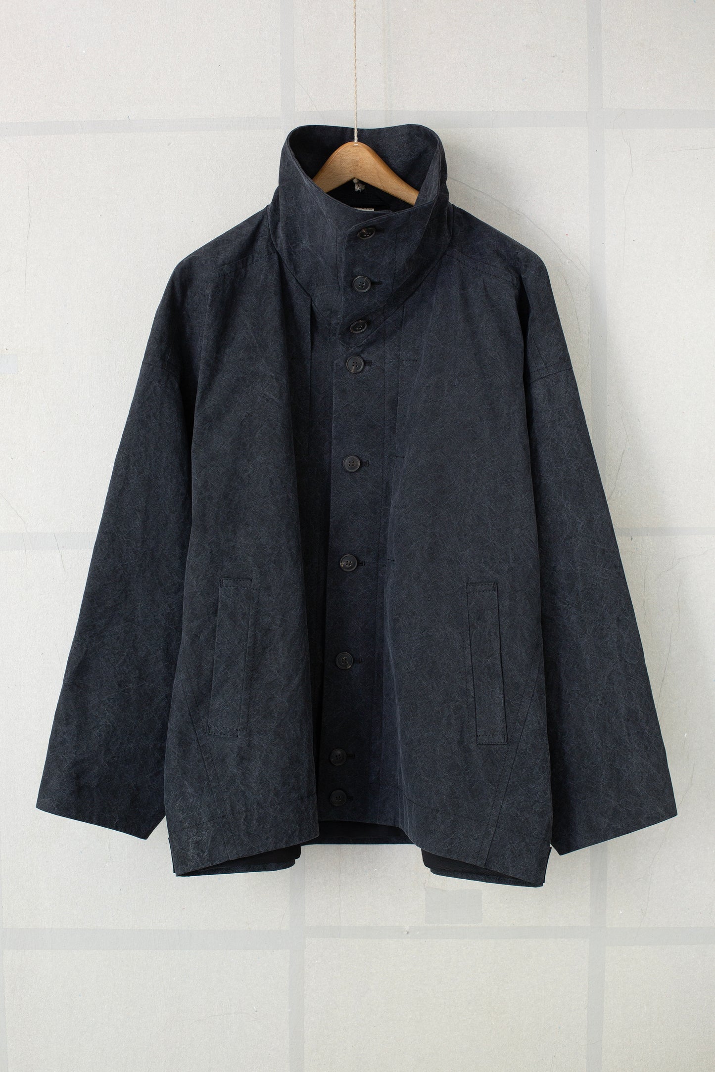 JACKET#61 - TIME WASHED CANVAS BLACK