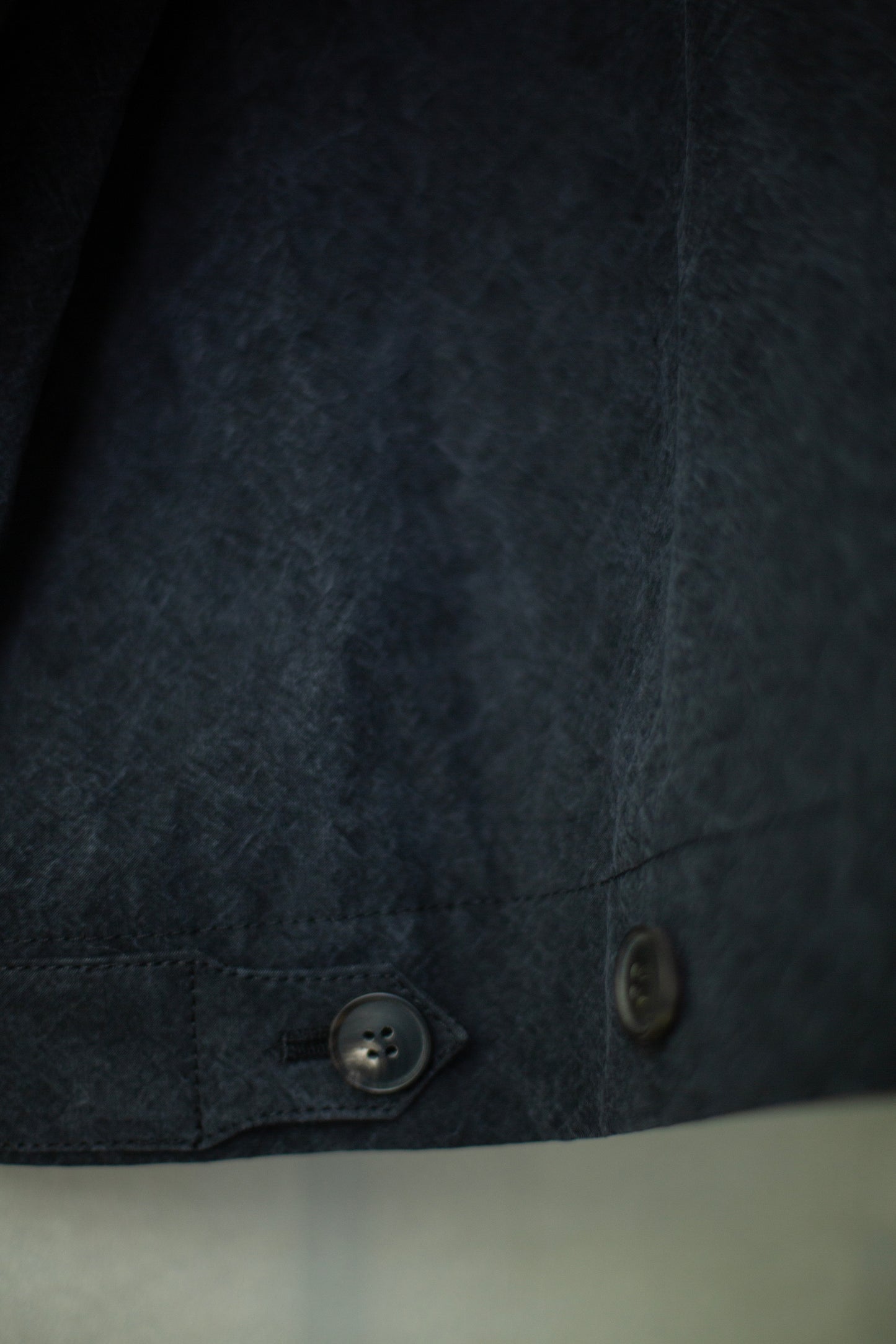 JACKET#61 - TIME WASHED CANVAS BLACK
