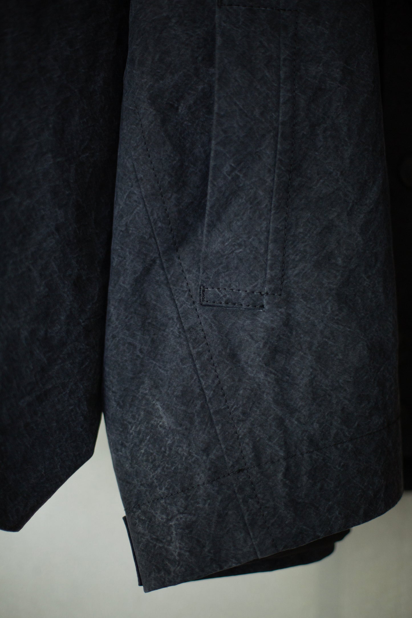 JACKET#61 - TIME WASHED CANVAS BLACK