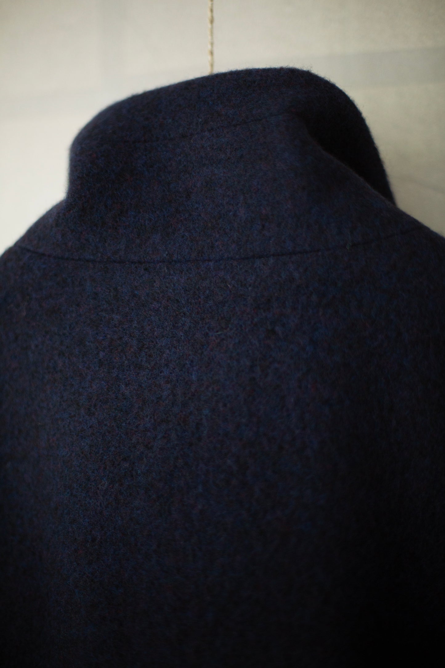 JACKET#61 - BRUSHED ALPACA WOOL MIDNIGHT