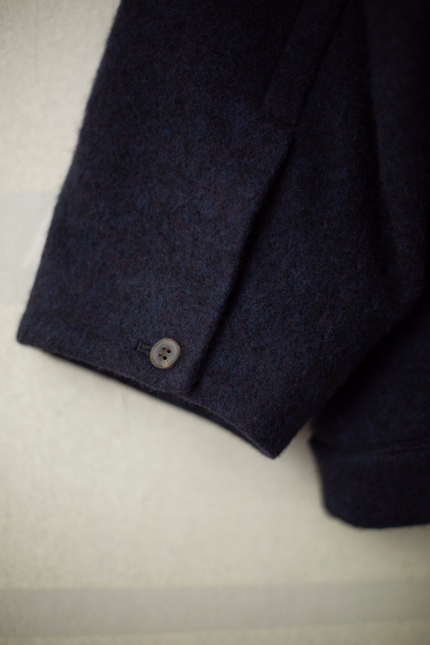 JACKET#61 - BRUSHED ALPACA WOOL MIDNIGHT