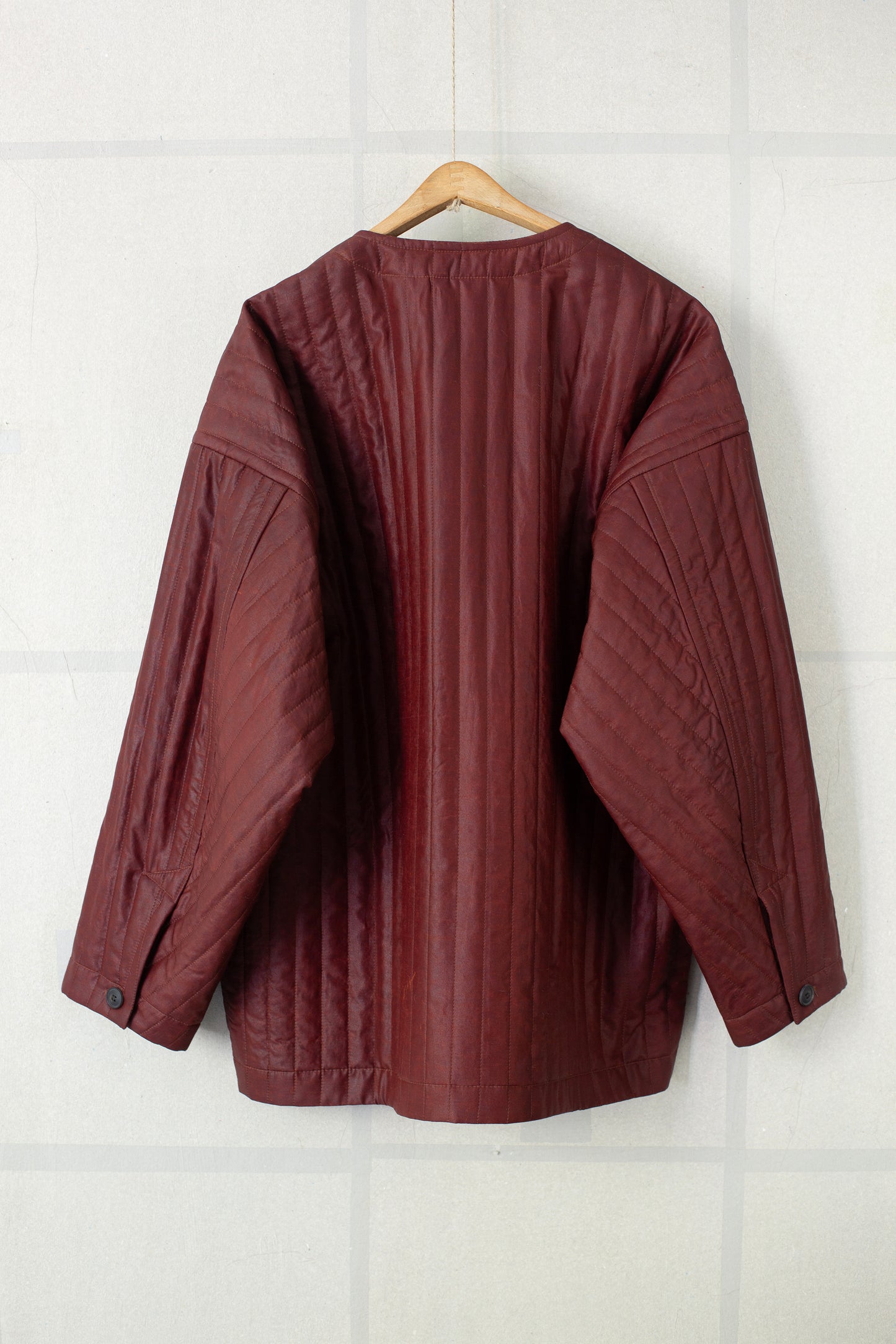 JACKET#62 - SHULIANG SILK PADDED OXBLOOD