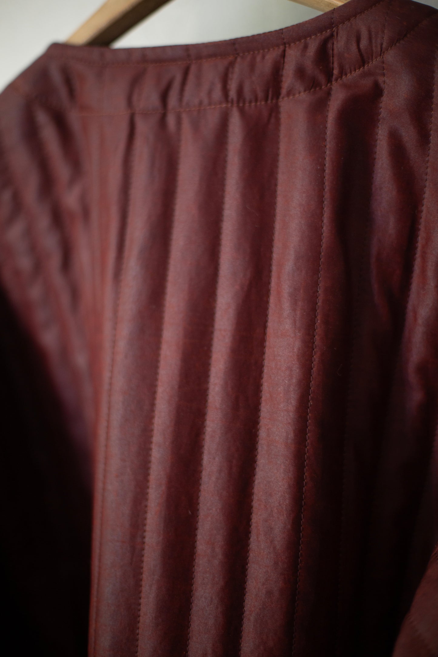 JACKET#62 - SHULIANG SILK PADDED OXBLOOD