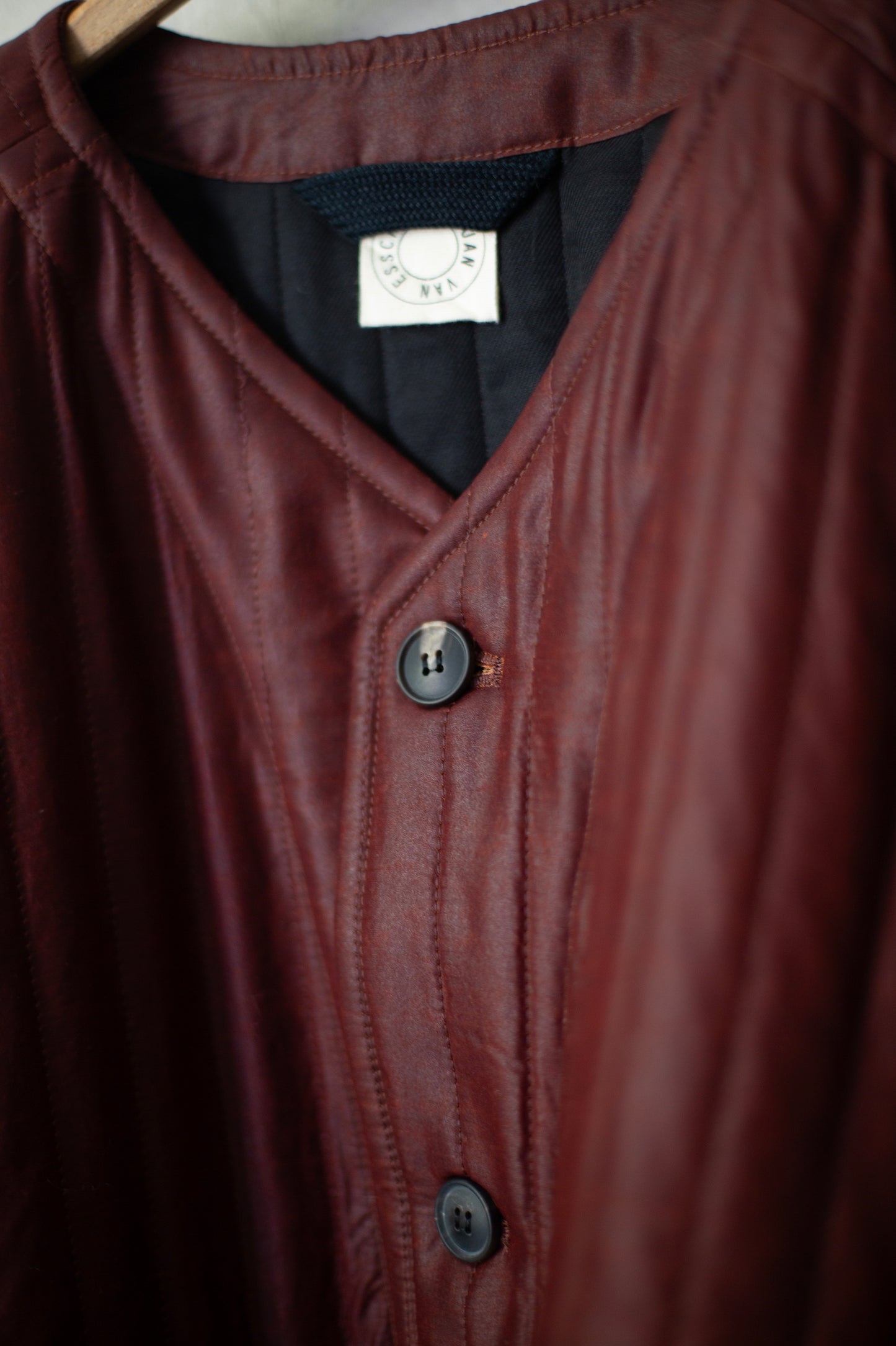 JACKET#62 - SHULIANG SILK PADDED OXBLOOD