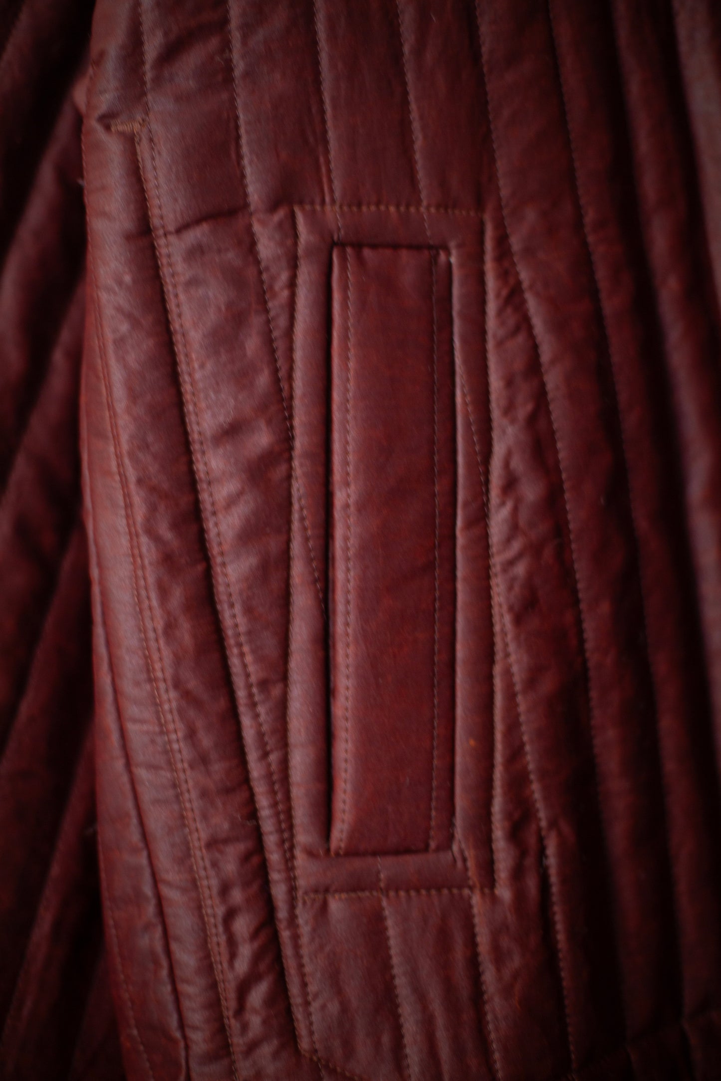 JACKET#62 - SHULIANG SILK PADDED OXBLOOD