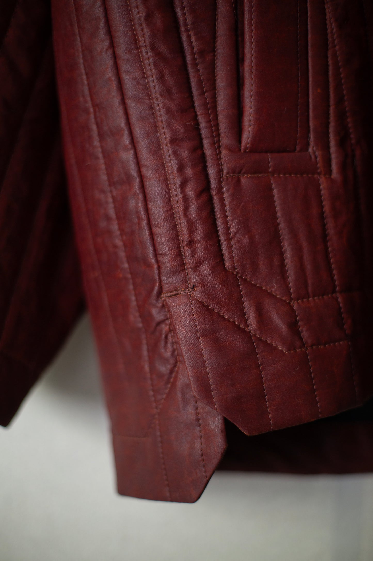 JACKET#62 - SHULIANG SILK PADDED OXBLOOD