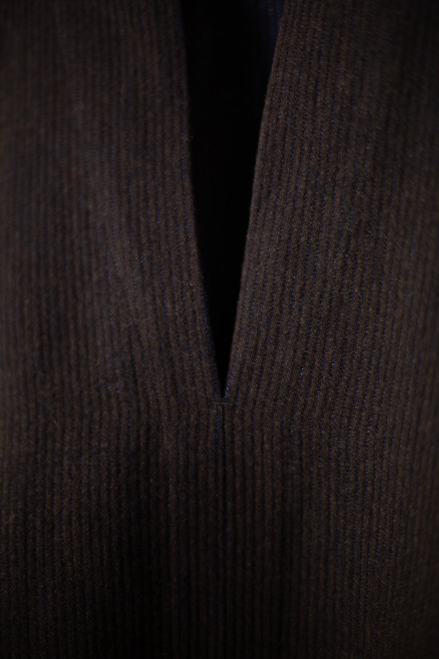 SWEAT#65 - RIDGED LINEN WOOL EGGPLANT/INDIGO