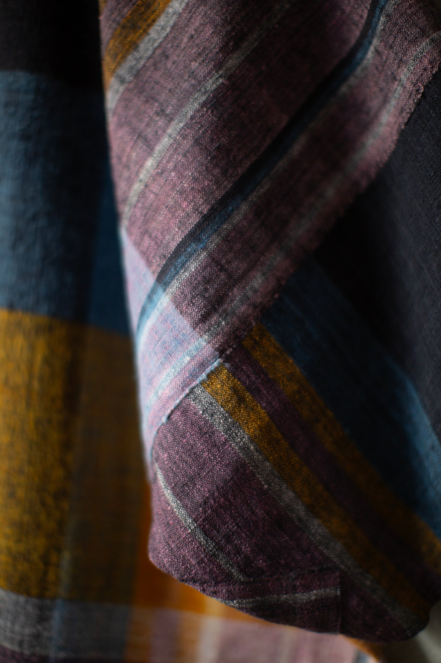 TUNIC#45 - HANDWOVEN COLOURED PLAID