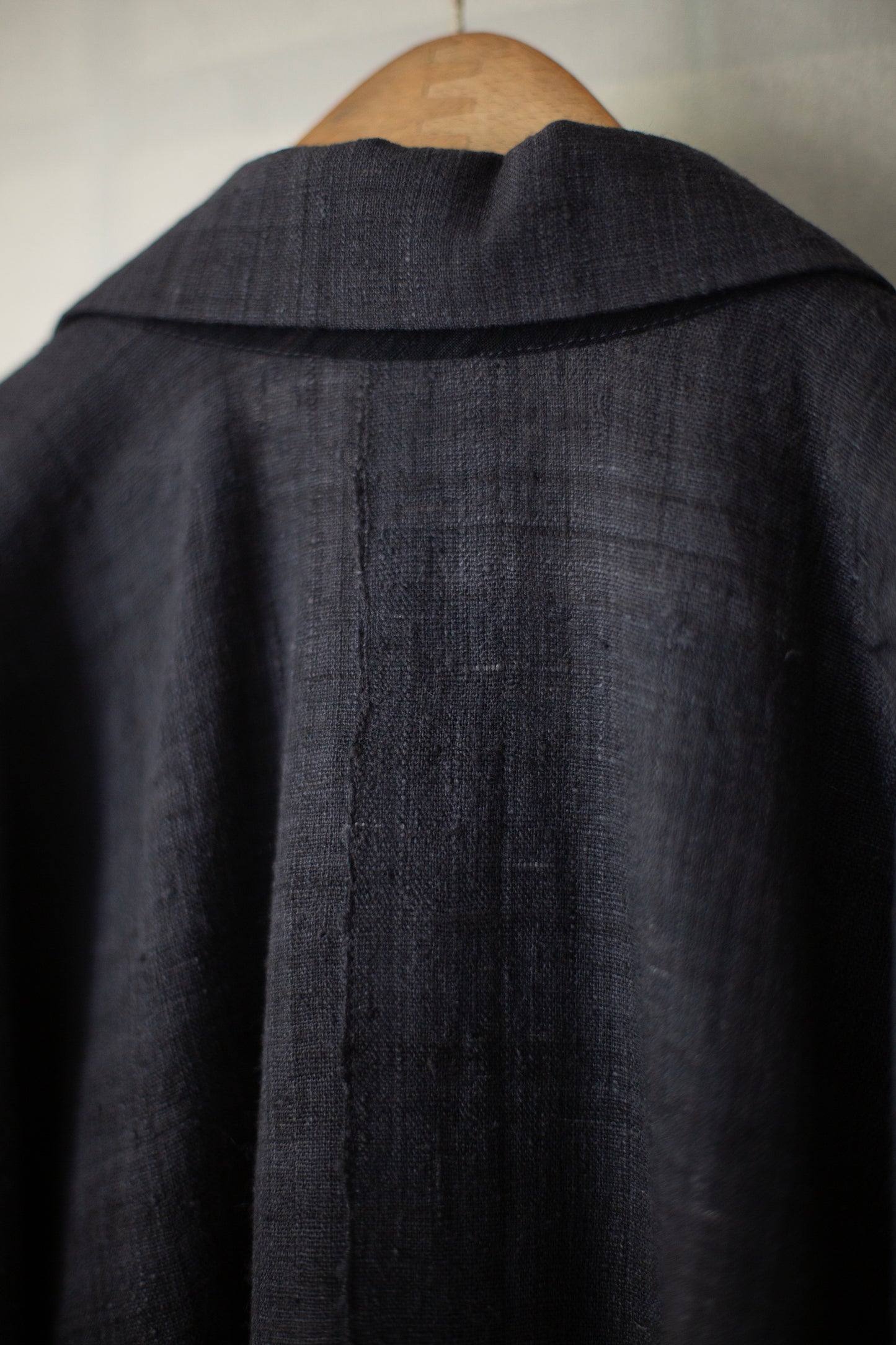 SHIRT#112 - HANDWOVEN ERI SILK FERMENTED IRON OXIDE + MYROBALAN