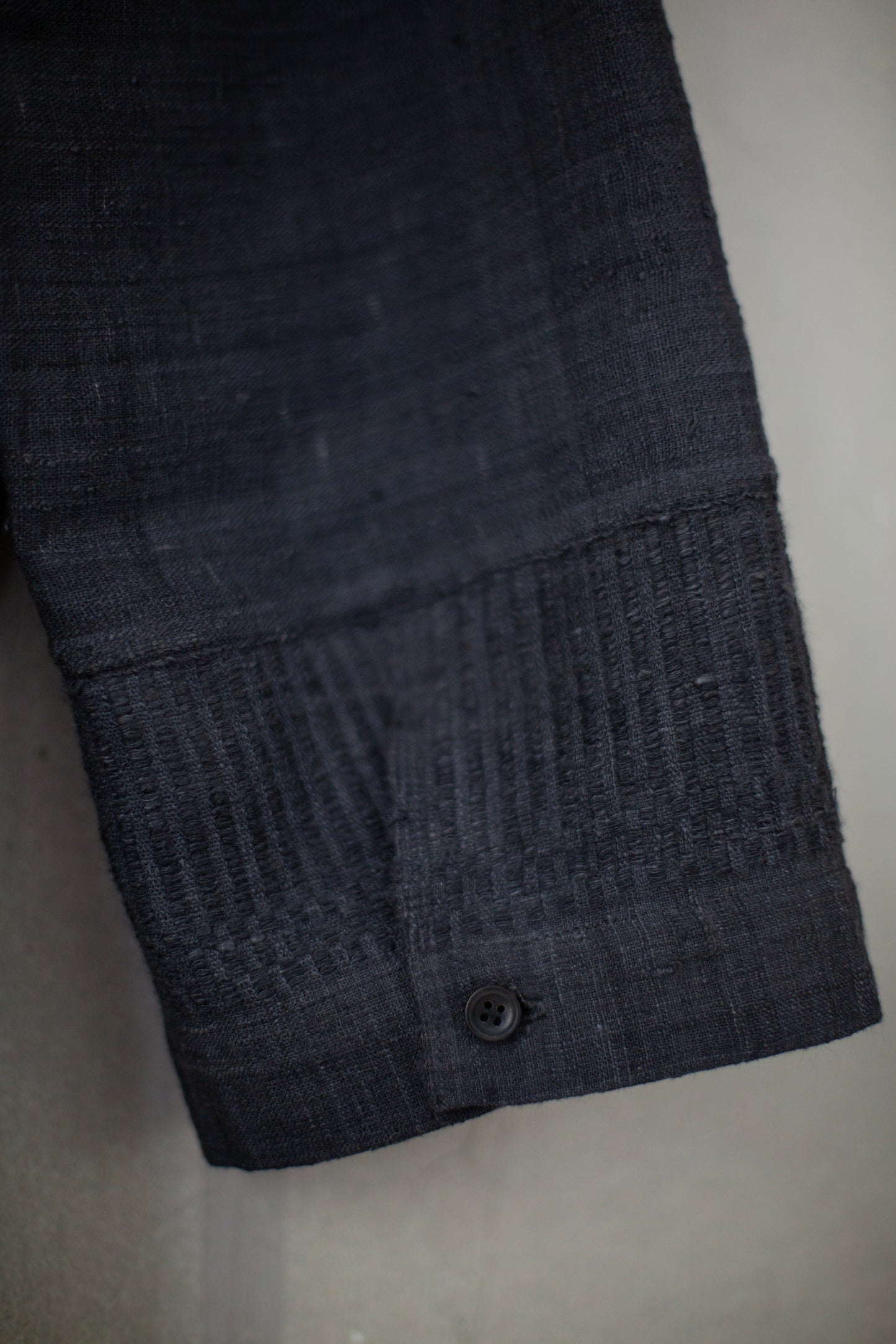 SHIRT#112 - HANDWOVEN ERI SILK FERMENTED IRON OXIDE + MYROBALAN