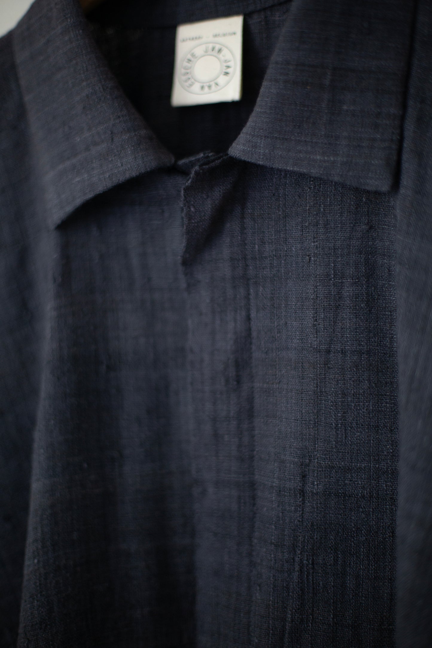 SHIRT#112 - HANDWOVEN ERI SILK FERMENTED IRON OXIDE + MYROBALAN