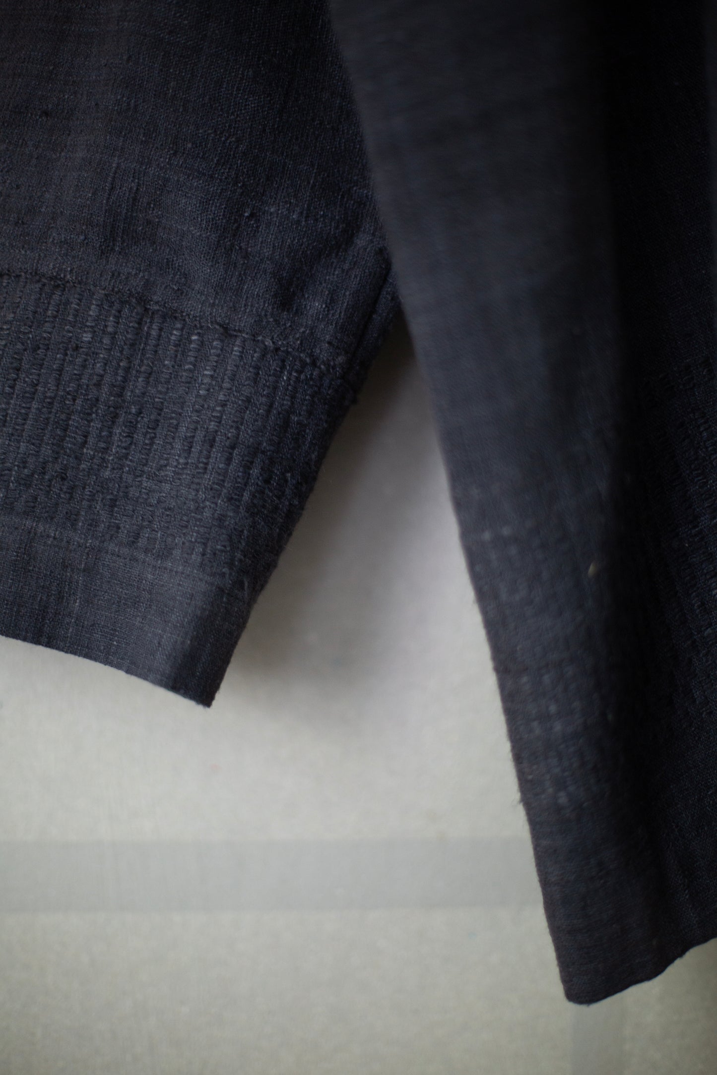 SHIRT#112 - HANDWOVEN ERI SILK FERMENTED IRON OXIDE + MYROBALAN