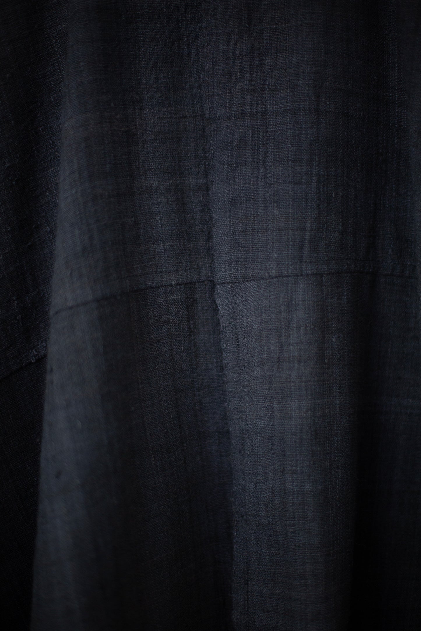 SHIRT#112 - HANDWOVEN ERI SILK FERMENTED IRON OXIDE + MYROBALAN