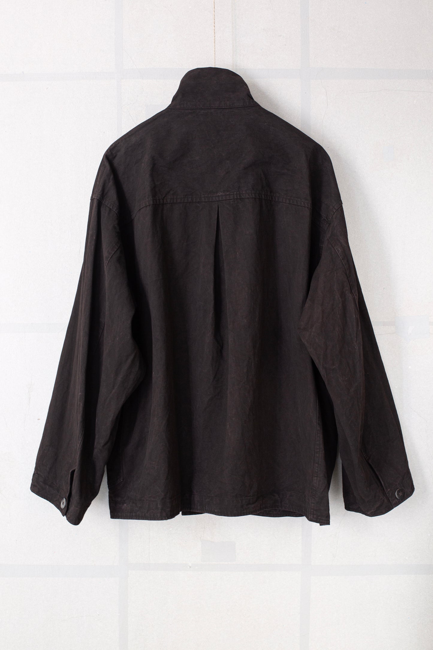 Meeting Jacket in Natural Dye Dark Mud Brown