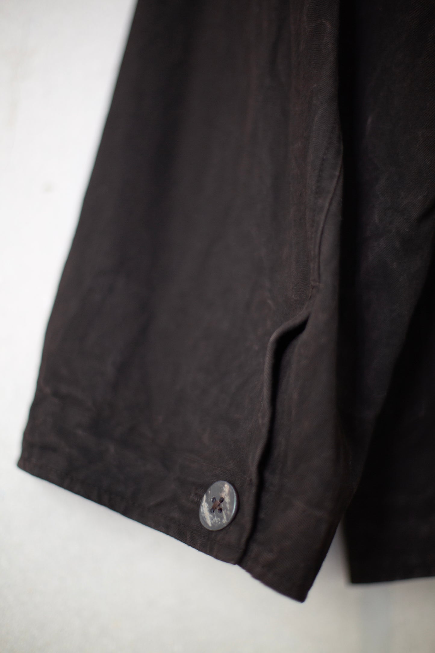 Meeting Jacket in Natural Dye Dark Mud Brown