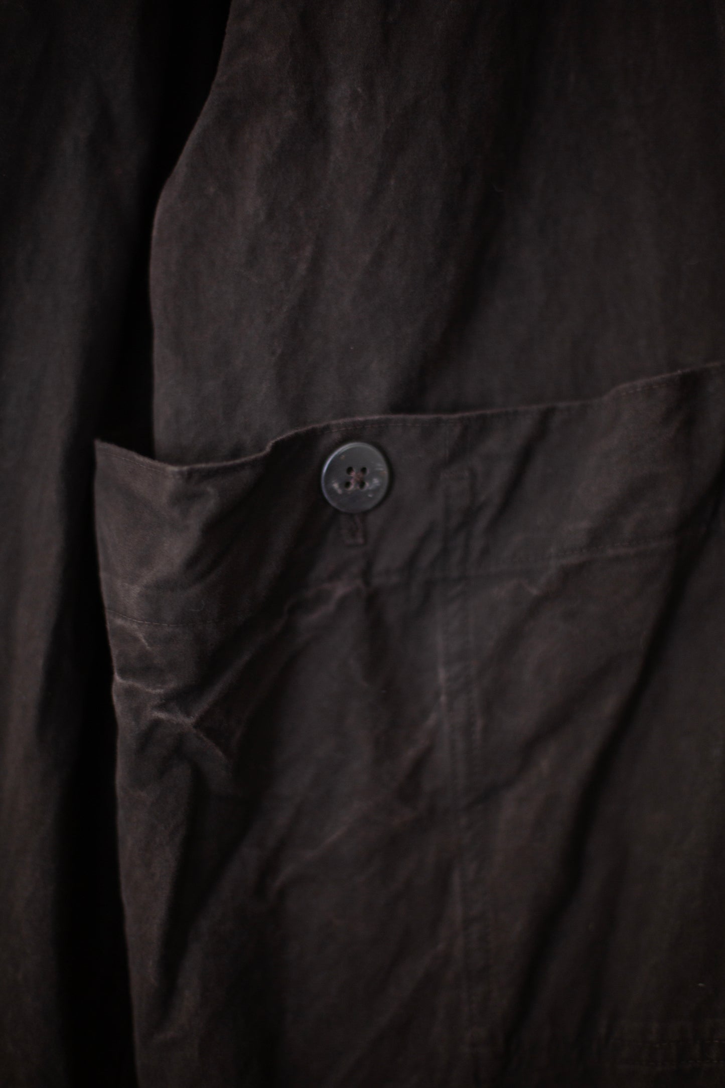 Meeting Jacket in Natural Dye Dark Mud Brown