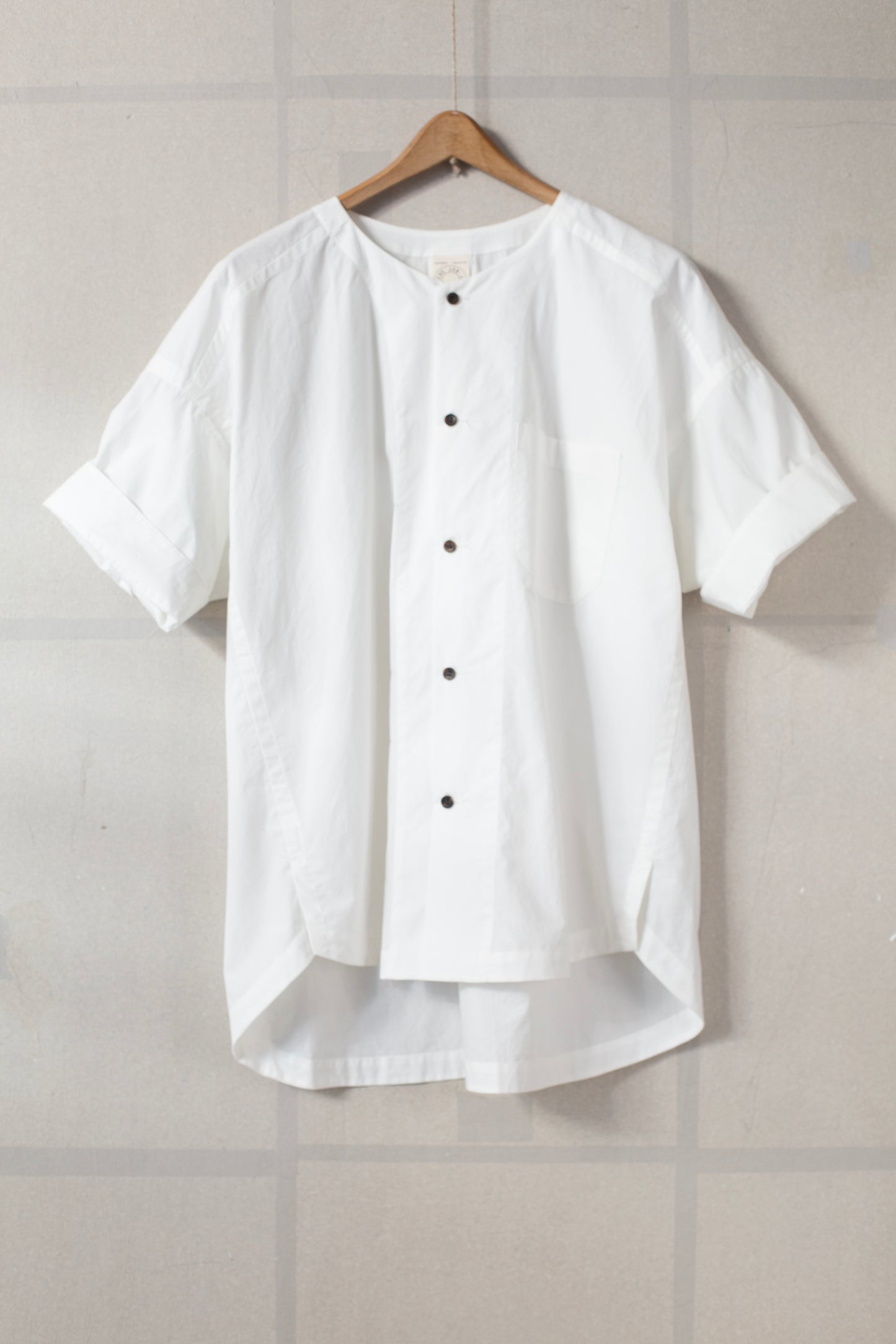 SHIRT#105 - COTTON HEMP POPLIN WHITE