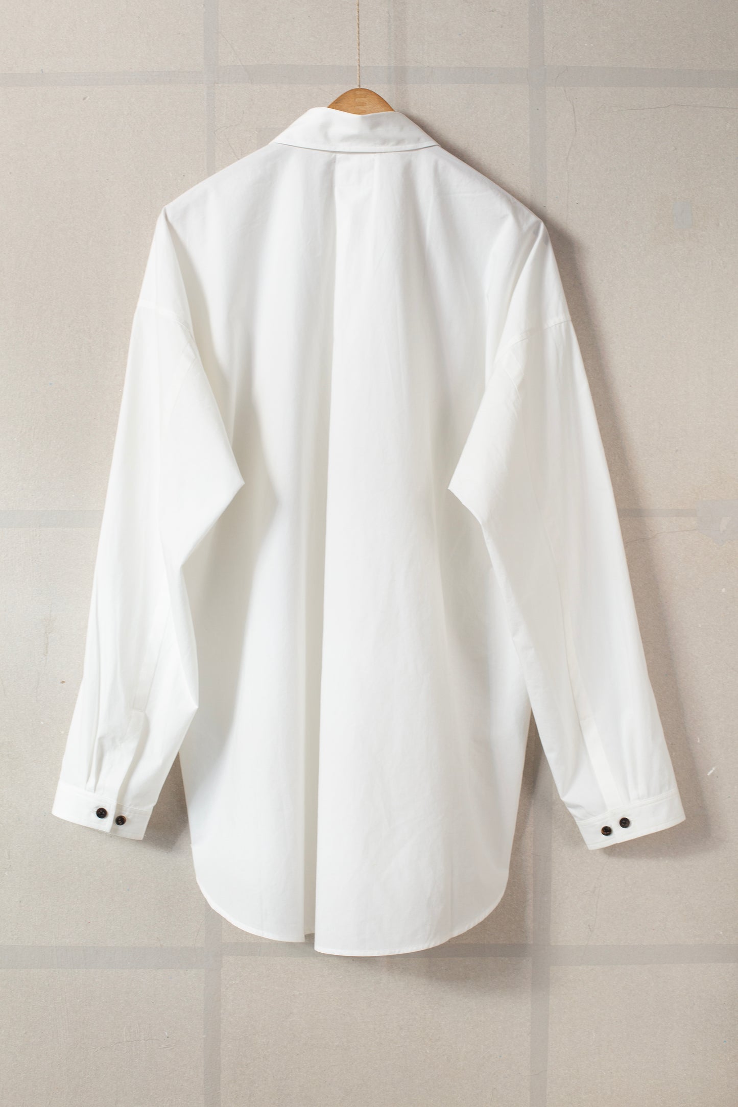 SHIRT#106 - COTTON HEMP POPLIN WHITE
