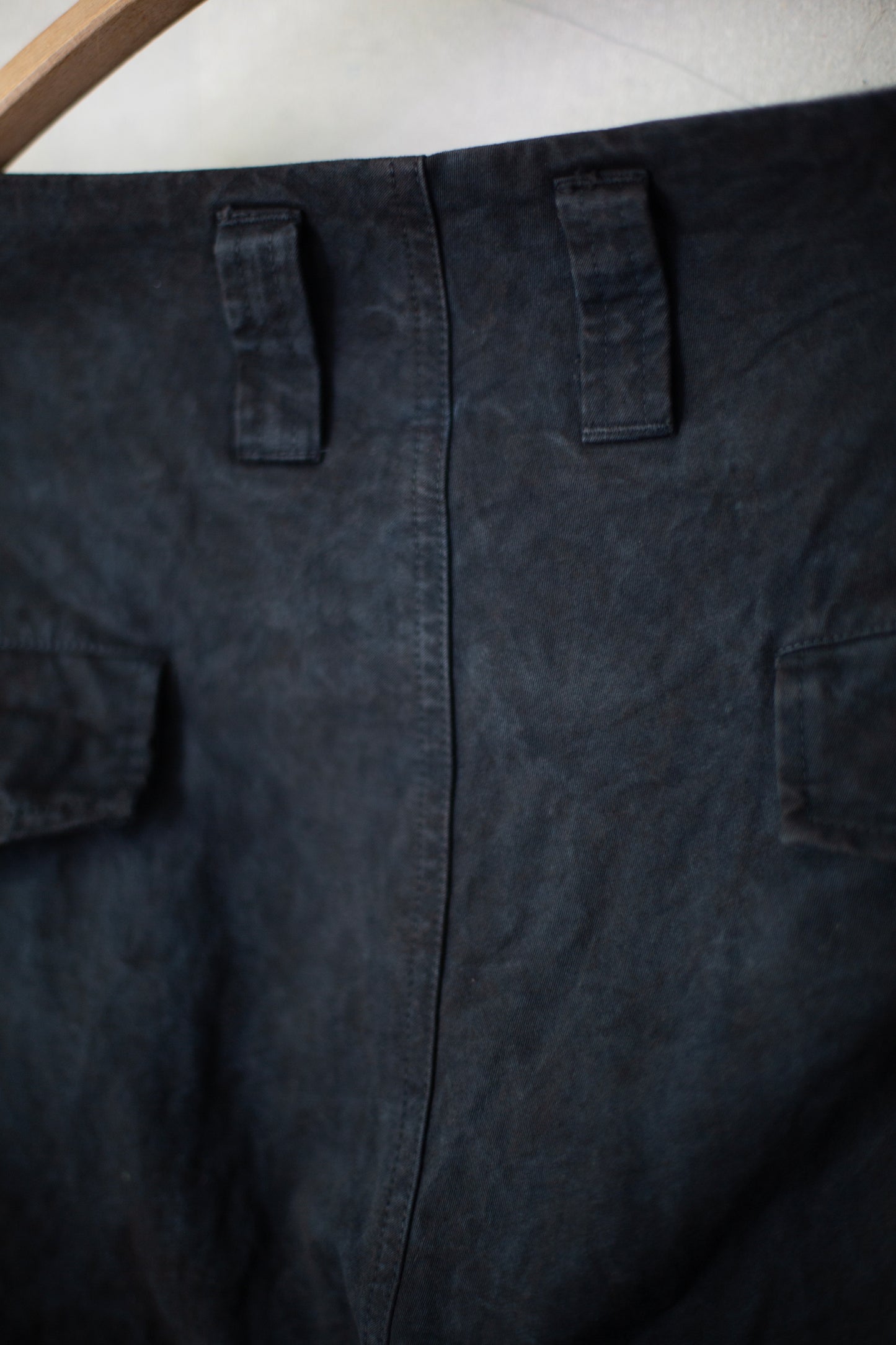 Double Knee Cargo Pants - Heavy Weight in Indigo & Sumi Natural Dye