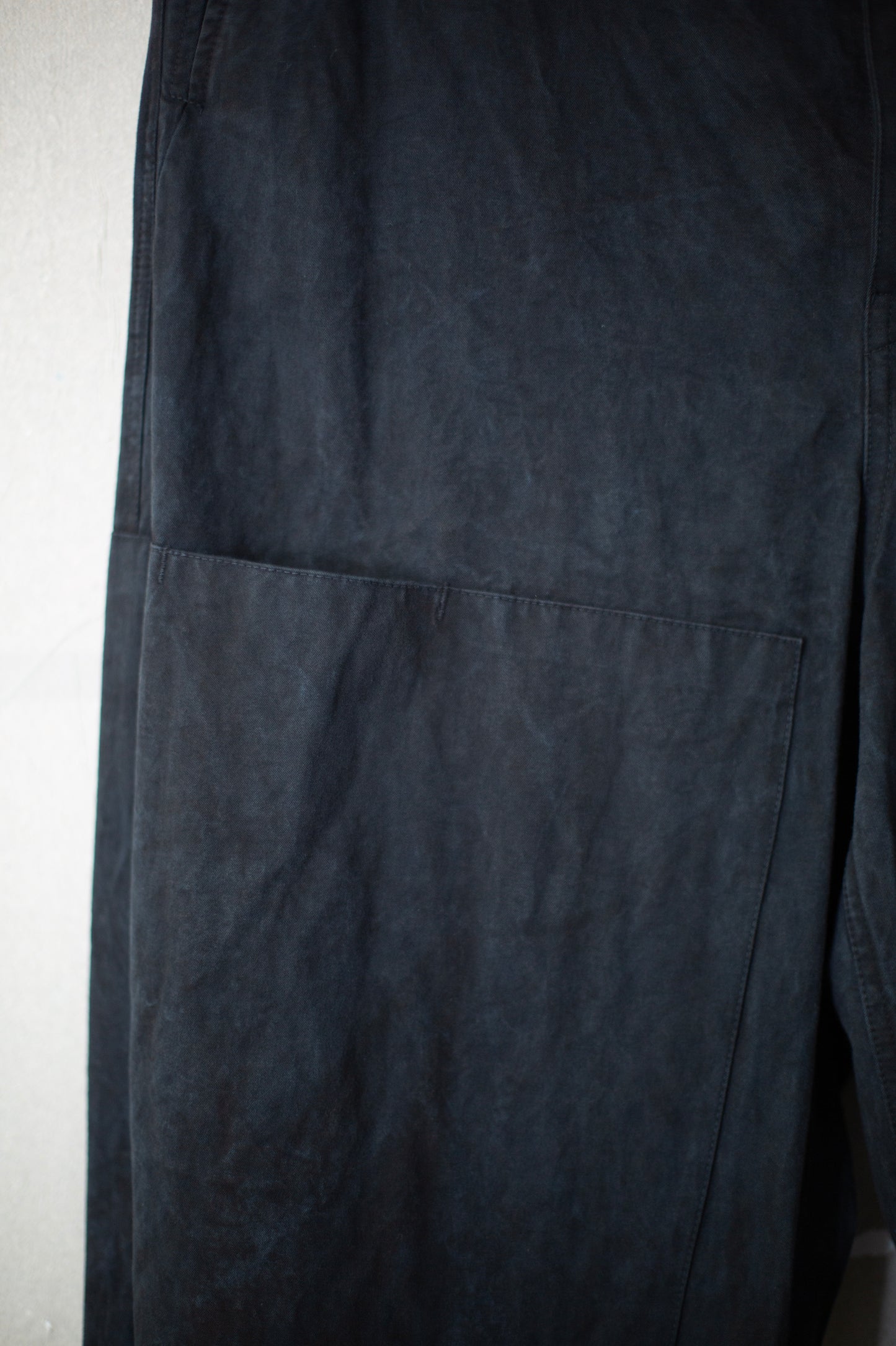 Double Knee Cargo Pants - Heavy Weight in Indigo & Sumi Natural Dye