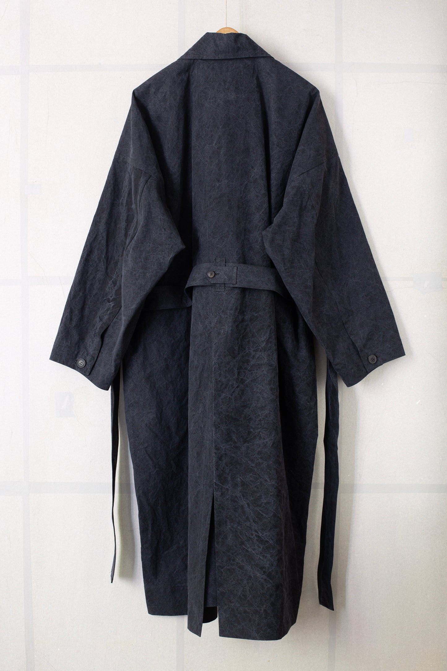 COAT#34 - TIME WASHED CANVAS BLACK