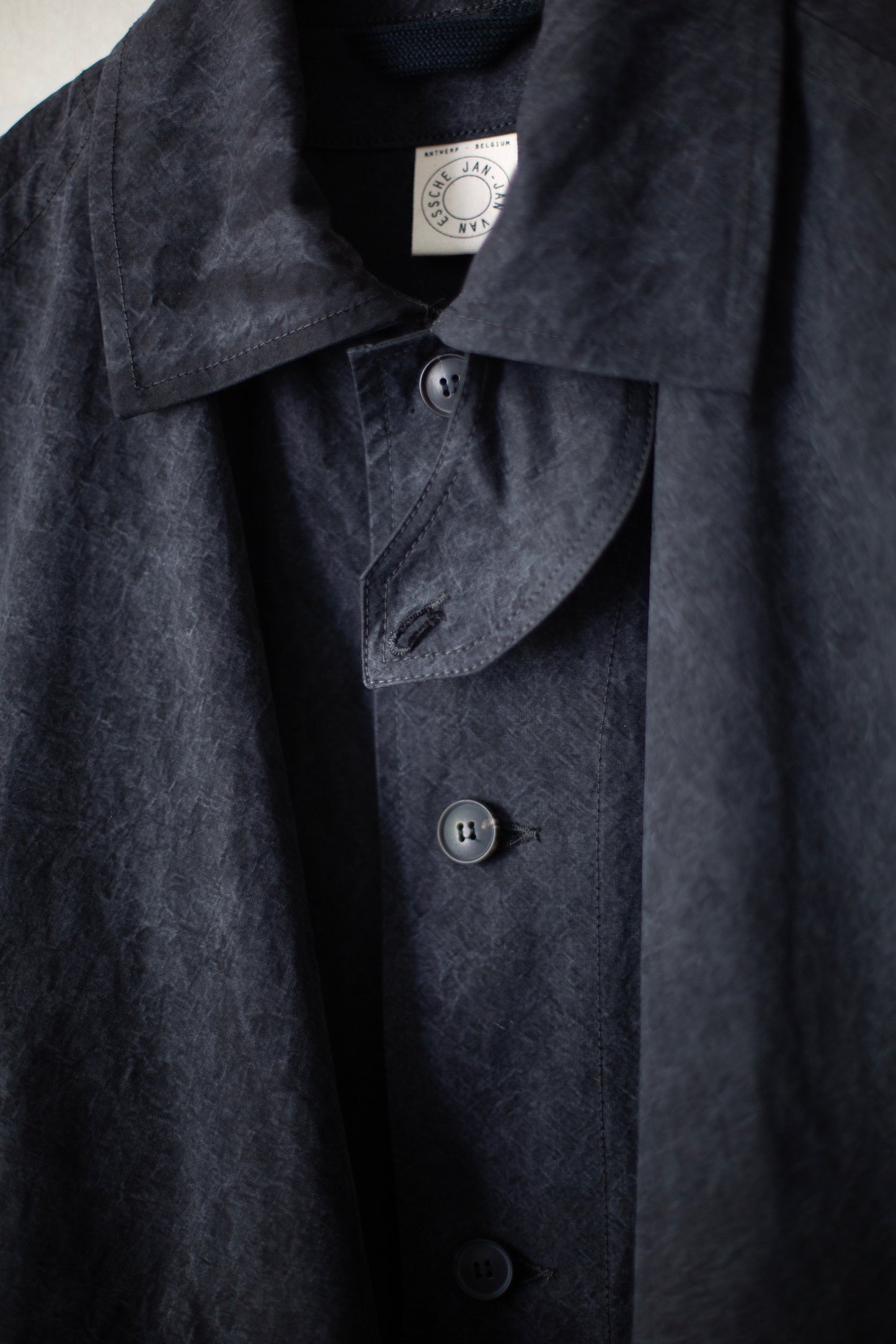 COAT#34 - TIME WASHED CANVAS BLACK