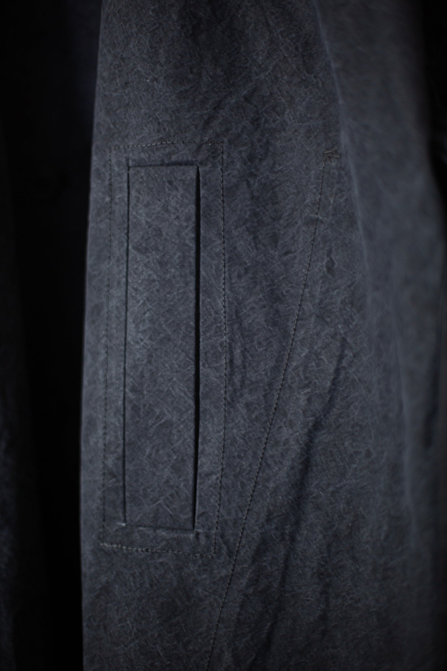 COAT#34 - TIME WASHED CANVAS BLACK