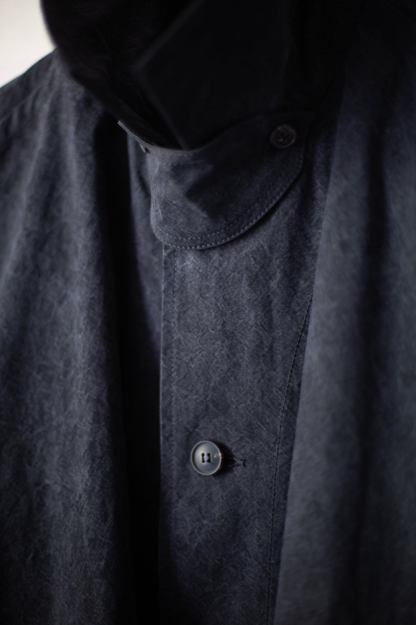 COAT#34 - TIME WASHED CANVAS BLACK