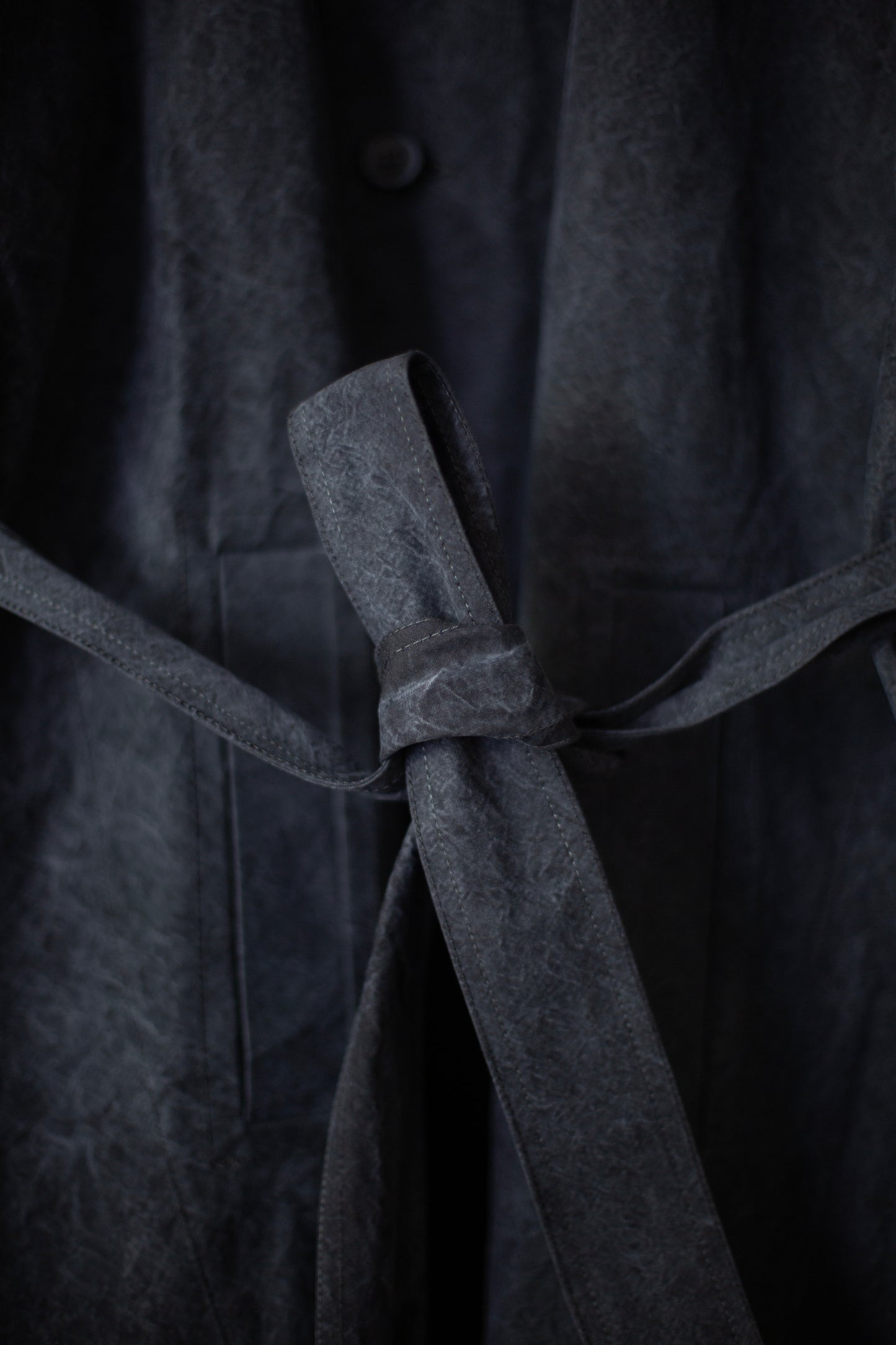 COAT#34 - TIME WASHED CANVAS BLACK