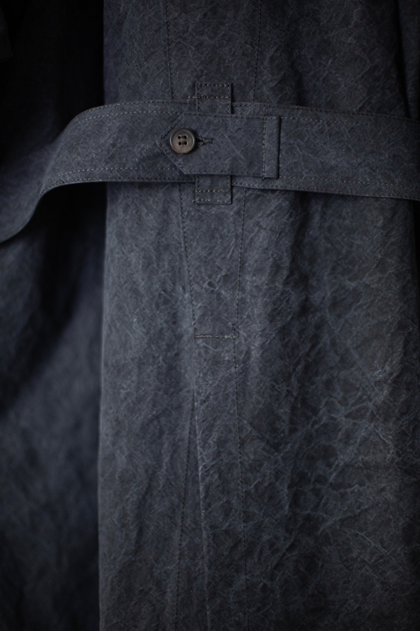 COAT#34 - TIME WASHED CANVAS BLACK