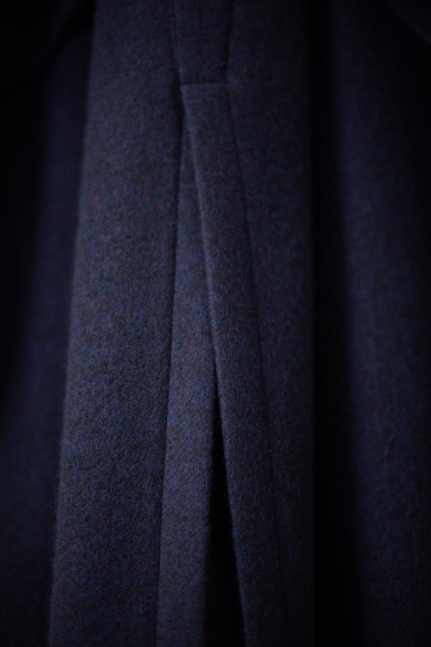 COAT#34 - BRUSHED ALPACA WOOL MIDNIGHT