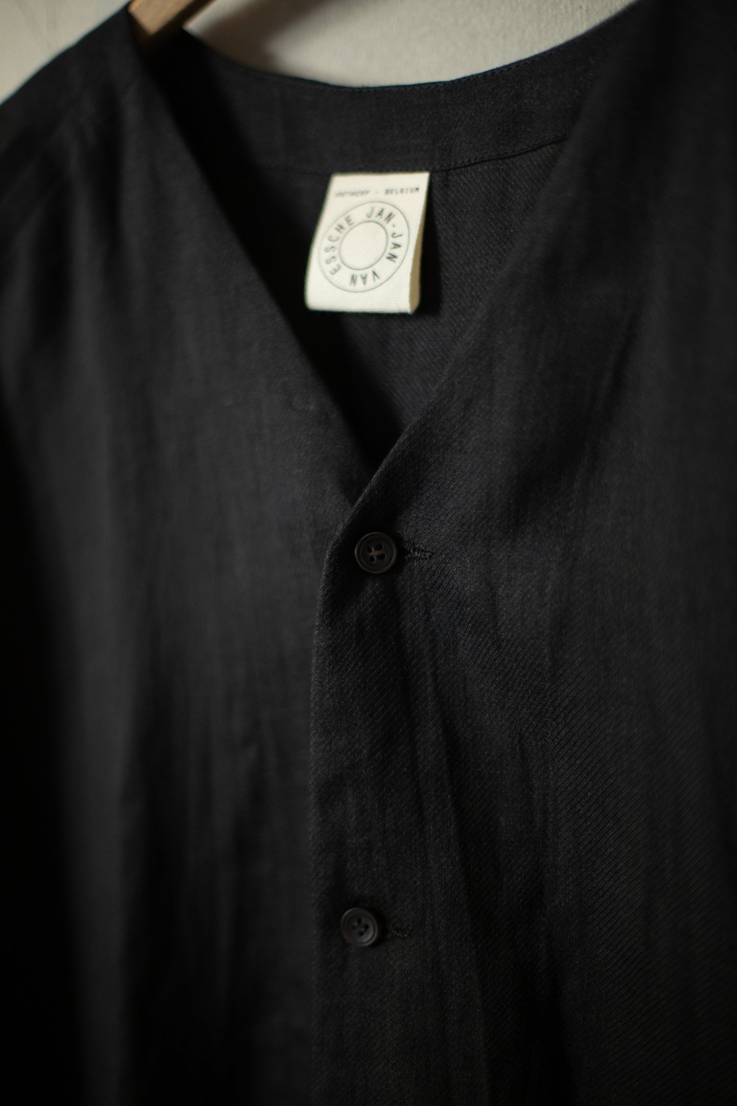 SHIRT#104 - FINE CAVALRY TWILL BLACK