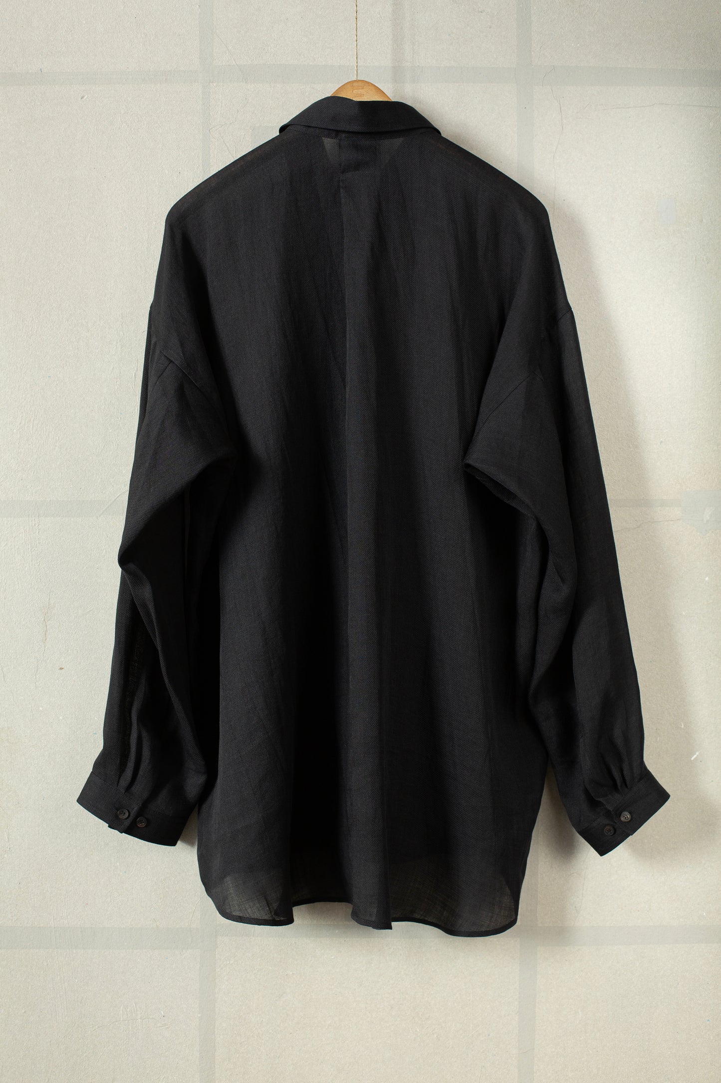 SHIRT#106 - FINE CAVALRY TWILL BLACK