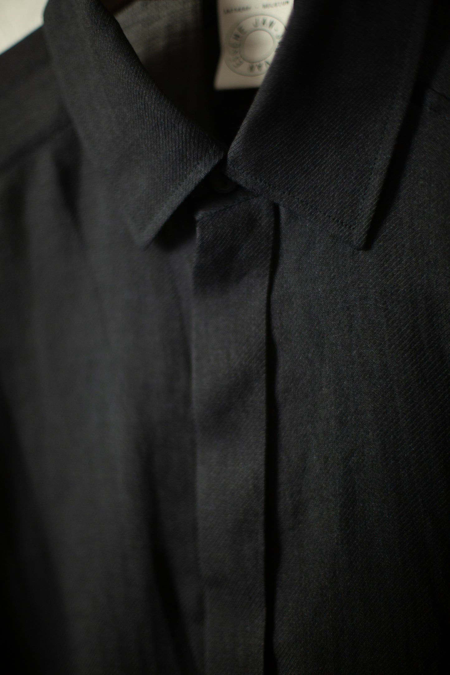 SHIRT#106 - FINE CAVALRY TWILL BLACK