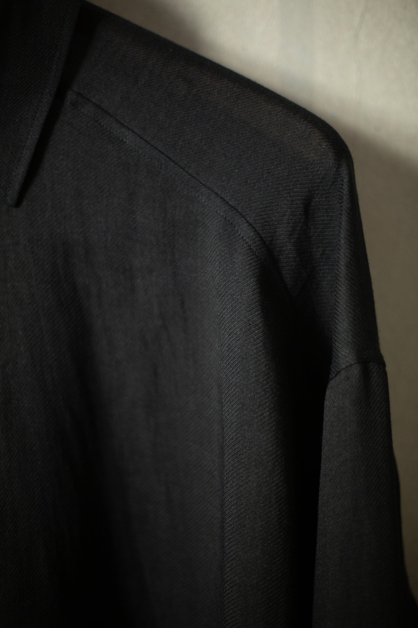 SHIRT#106 - FINE CAVALRY TWILL BLACK
