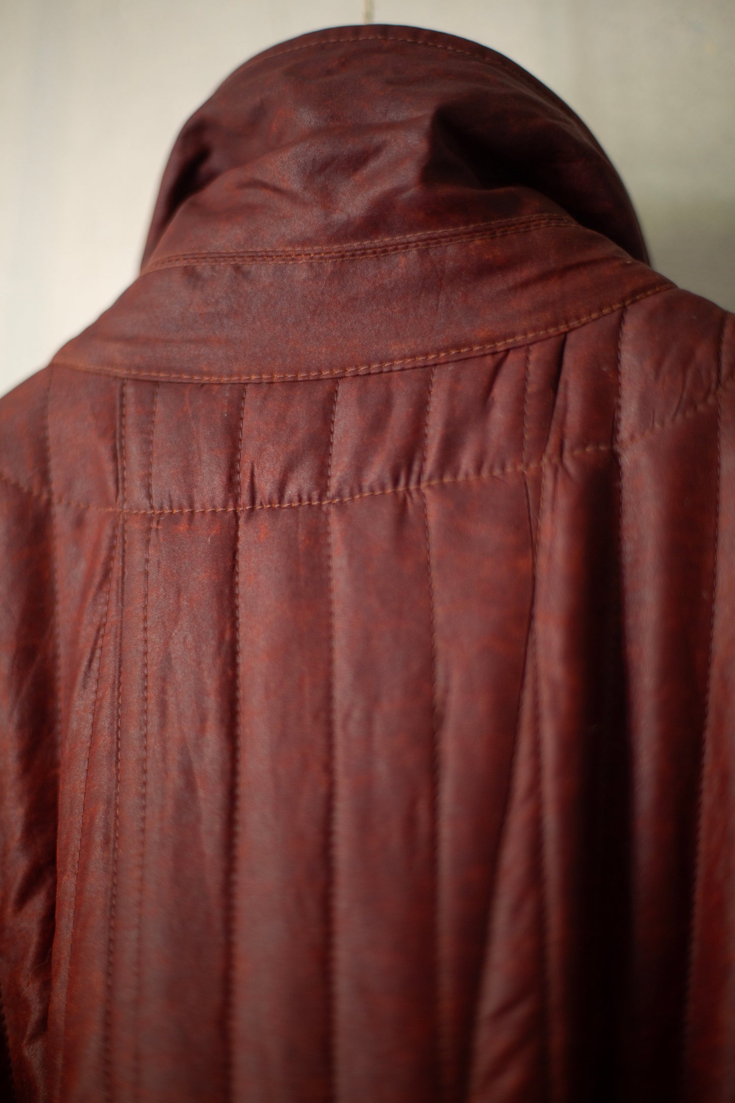 COAT#34 - SHULIANG SILK PADDED OXBLOOD